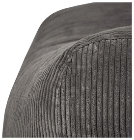 Tmavosivý menčestrový sedací vak Snug Long 140 – SLOWDOWN