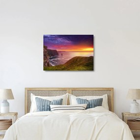 Sklenený obraz - Moherské útesy (70x50 cm)