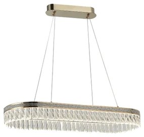 LED stmievateľný krištáľový luster na lanku THALIA LED/50W/230V 3000-6000K + diaľkový ovládač