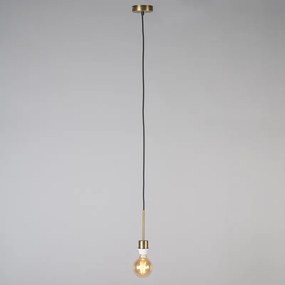 Moderné závesné svietidlo bronzové s tienidlom 45 cm biele - Combi 1