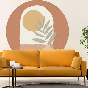 Samolepka na stenu 120x120 cm Sunrise and Olive Branch – Ambiance