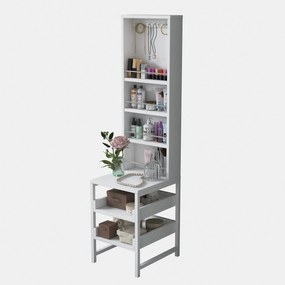 Toaletný stolík Bjorno (biela). Akcia -17%. Vlastná spoľahlivá doprava až k Vám domov. 1127588