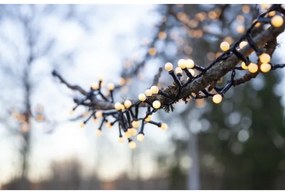 Eglo -LED Vonkajšia vianočná reťaz  BERRY MINI 300xLED/8 funkcií 11m IP44 teplá biela