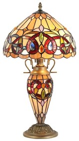 Prezent 1706 - Stolná lampa TIFFANY 2xE27/60W + 1xE14/7W/230V