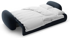 Tmavomodrá ženilková rozkladacia/s úložným priestorom pohovka 262 cm Tonale – Cosmopolitan Design