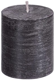 RUSTIC sviečka 8 cm - čierna