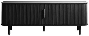 Dizajnový TV stolík Parveen 160 cm čierny dub