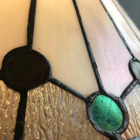 Vitráž luster do spálne Ø40 VIPER