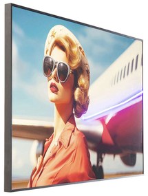 LED Jetset Pose Lady obraz viacfarebný 120x80 cm