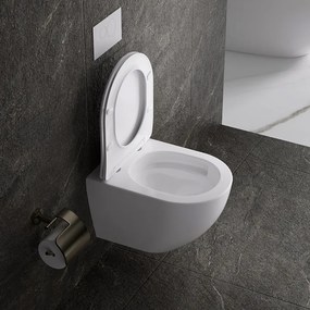 BPS-koupelny Závesná WC misa so SoftClose sedadlom HYD-4194, biela