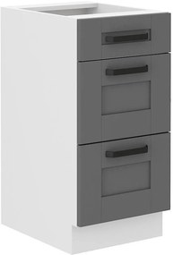 Horná kuchynská skrinka Lucid 40 D 3s BB (korpus: biela + front: mdf dustgrey). Vlastná spoľahlivá doprava až k Vám domov. 1134720