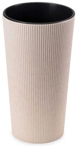 PLASTOVÝ KVETINÁČ URBANIKA ECO 19,5X36,5 CM BÉŽOVÁ