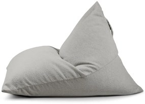 Svetlosivý sedací vak z textílie buklé Razz – SLOWDOWN