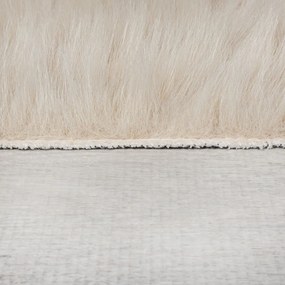 Krémová syntetická kožušina 160x230 cm Waffle Faux Fur – Flair Rugs