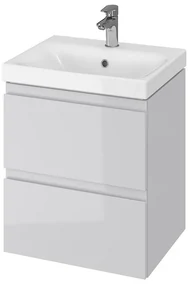 Cersanit - SET skrinka + umývadlo, šedý lesk, Moduo 50, S801-219-DSM