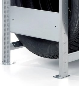 META Regál na pneumatiky, 2500 x 1000 x 400 mm, prístavný