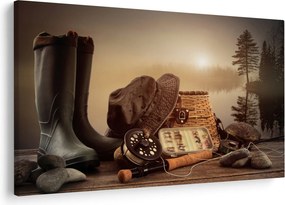 Obraz - Rybárske zátišie (90x60 cm)