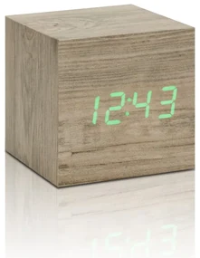 Digitálny budík Wooden Cube Click – Gingko