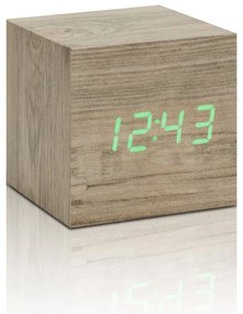 Digitálny budík Wooden Cube Click – Gingko