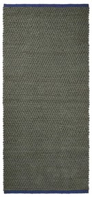 Tmavozelený jutový behúň 70x150 cm Notes – Mette Ditmer Denmark