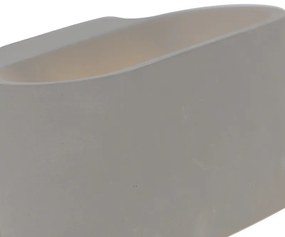 Rustikálna oválna nástenná lampa betónová - Arles