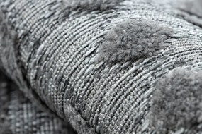 Koberec SOLE D3852 Boho, romby - ploské tkanie sivý