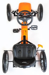 Detská šliapacia motokára Go-kart Baby Mix Buggy biela