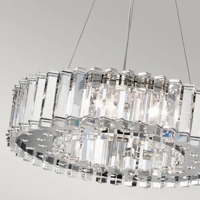 Kichler KL-CRYSTAL-SKYE8 - LED Kúpeľňový luster CRYSTAL SKYE 8xG9/3W/230V IP44