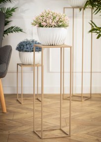 STOJAN NA KVETINÁČ SIMPLE 70X24X24 CM BÉŽOVÁ