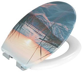 Záchodová doska s automatickým zatváraním 37,5 x 45 cm Sunset - Allstar