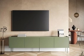 TV skrinka štvordverová s kontajnerom Desin 220 4D1SZ - Oliva / Dub nagano