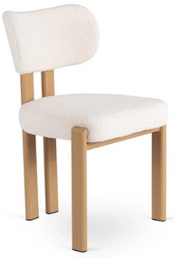 Jedálenská stolička GRENADA krémová/nohy dub
