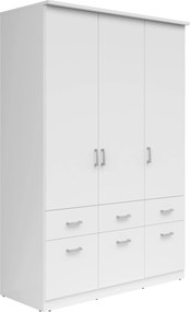 XXXLutz ŠATNÍKOVÁ SKRIŇA, biela, 136/199/58 cm Livetastic - Skrine - 002427008514