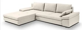 Rohová sedačka Bono, svetlo béžová látka%