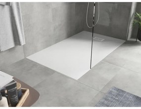 Mexen Hugo, obdĺžniková sprchová vanička SMC 150 x 90 cm, biela, biela krytka, 42109015-W