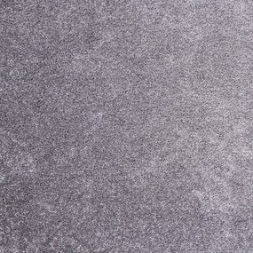 AladinWorld Expres, AKCIA: 75x160 cm Kusový koberec Velur Ultra strieborný - obšitý zo všetkých strán, šíře, šedá, filc, kancelária