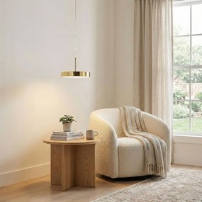 Toolight Toolight, LED závesné osvetlenie 30cm, 24W, APP1686-1CP, zlatá lesklá, OSW-06544