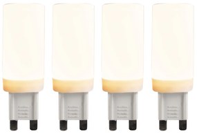 Sada 4 G9 3-stupňovo stmievateľných LED žiaroviek 4,5W 500lm 2700K