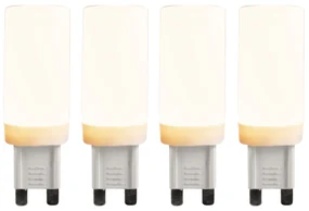Sada 4 G9 3-stupňovo stmievateľných LED žiaroviek 4,5W 500lm 2700K
