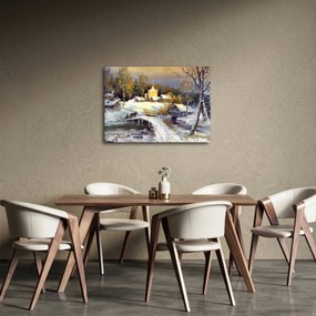 Obraz - Zimné mestečko (70x50 cm)