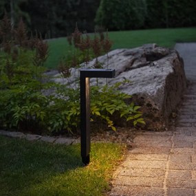 Vonkajšie solárne LED svietidlo Star Trading Vicini, výška 38 cm