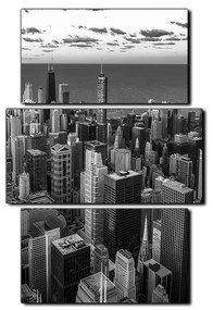 Obraz na plátne - Mrakodrapy v Chicagu - obdĺžnik 7268QC (90x60 cm)