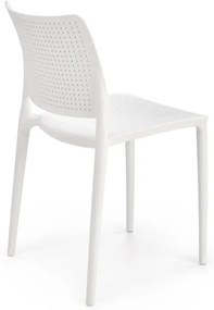 Halmar Plastová stohovateľná jedálenská stolička K514 - bílá