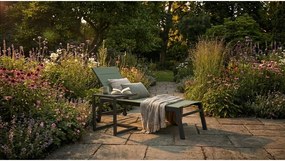 Zelené kovové záhradné ležadlo Hilde – Bizzotto