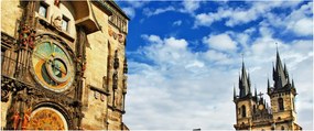 Obraz - Pražský orloj (120x50 cm)