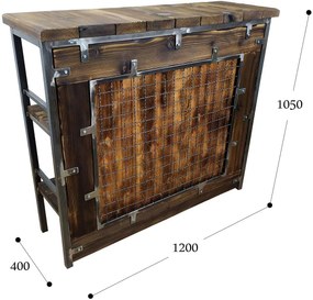 CHYRKA® Barový stôl barová stolička barový nábytok SAMBOR Bar Industry Handmade