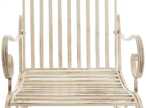 Kovové hojdacie kreslo Smile (SET 2 ks) - Krémová antik