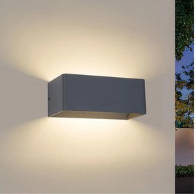 Brilagi - LED vonkajšie nástenné svietidlo DONNANI LED/7W/230V 20 cm antracit IP44