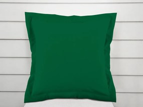 Biante Bavlnená obliečka na vankúš s lemom Moni MOD-505 Zelená 40 x 40 cm