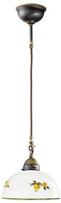 Kolarz 731.30.129 - Luster na lanku NONNA 1xE27/75W/230V pr. 30 cm citróny